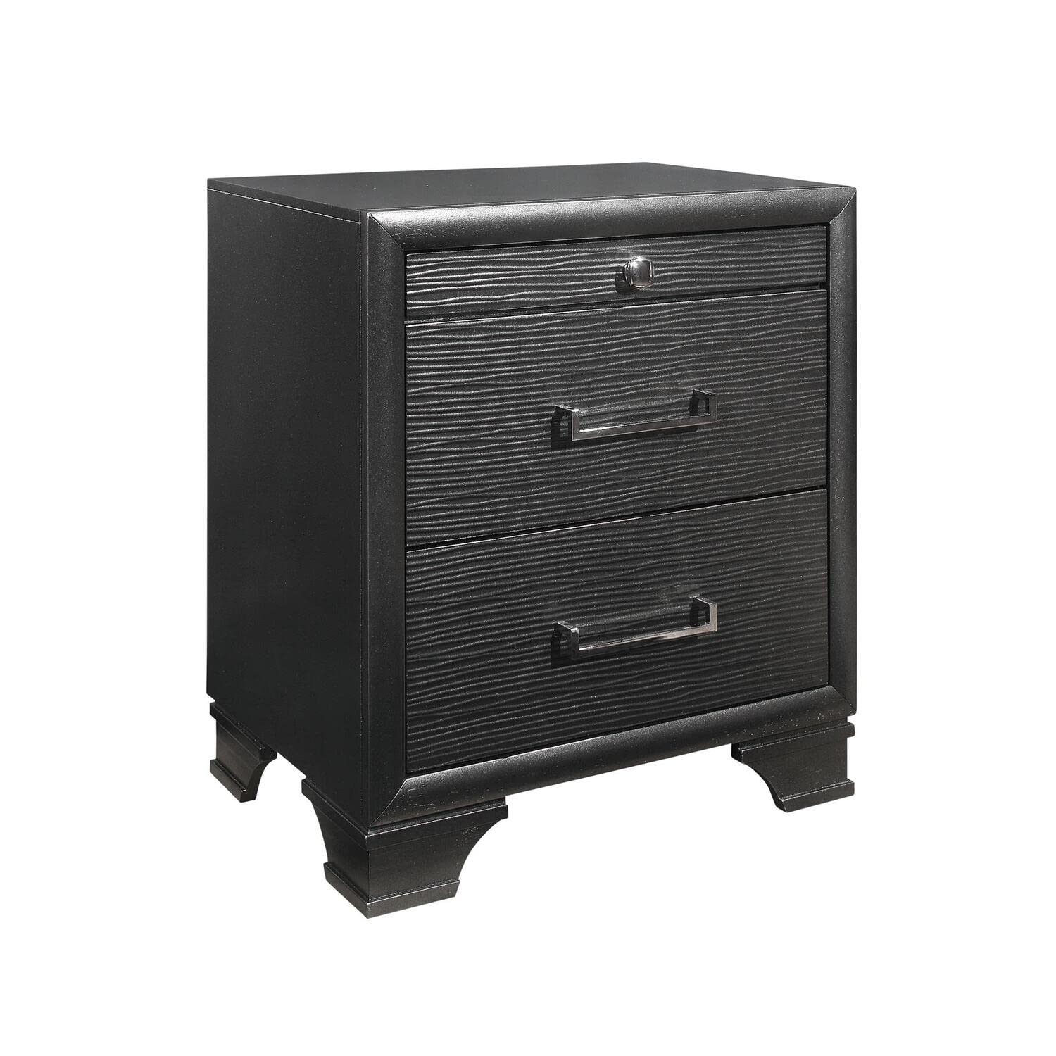 Global Furniture Usa Grey-Ns Jordyn Textured Nightstand